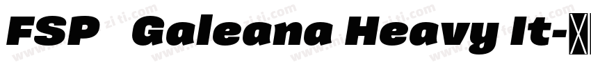 FSP   Galeana Heavy It字体转换